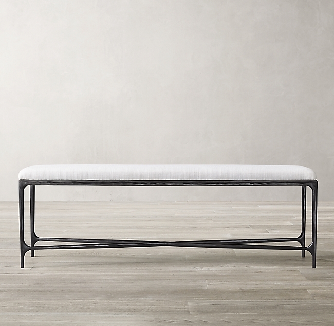 THADDEUS FABRIC END-OF-BED BENCH - Image 0