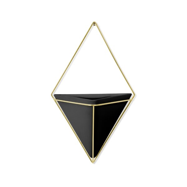 Trigg Hanging Small Wall Decor_Black and Brass - Image 1
