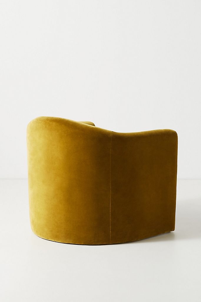 Velvet Sculptural Chair - Image 4