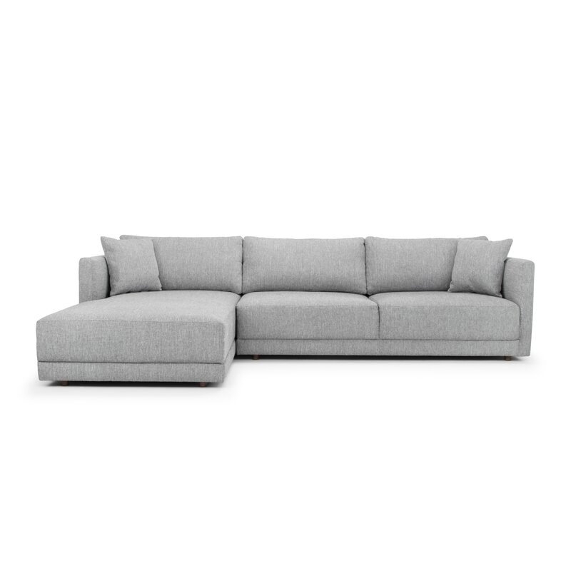 116.14" Wide Sectional / Gray - Left Hand Facing - Image 0