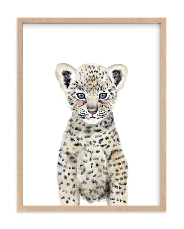 Baby Animal Leopard - 18" x 24" - Image 0