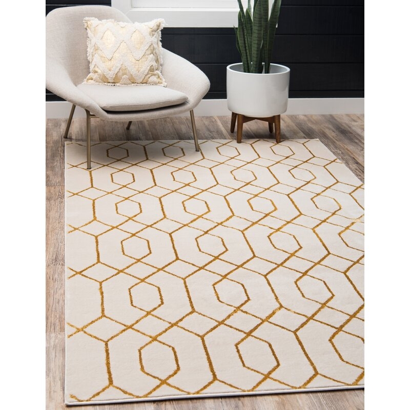 Glam Beige Area Rug - Image 3