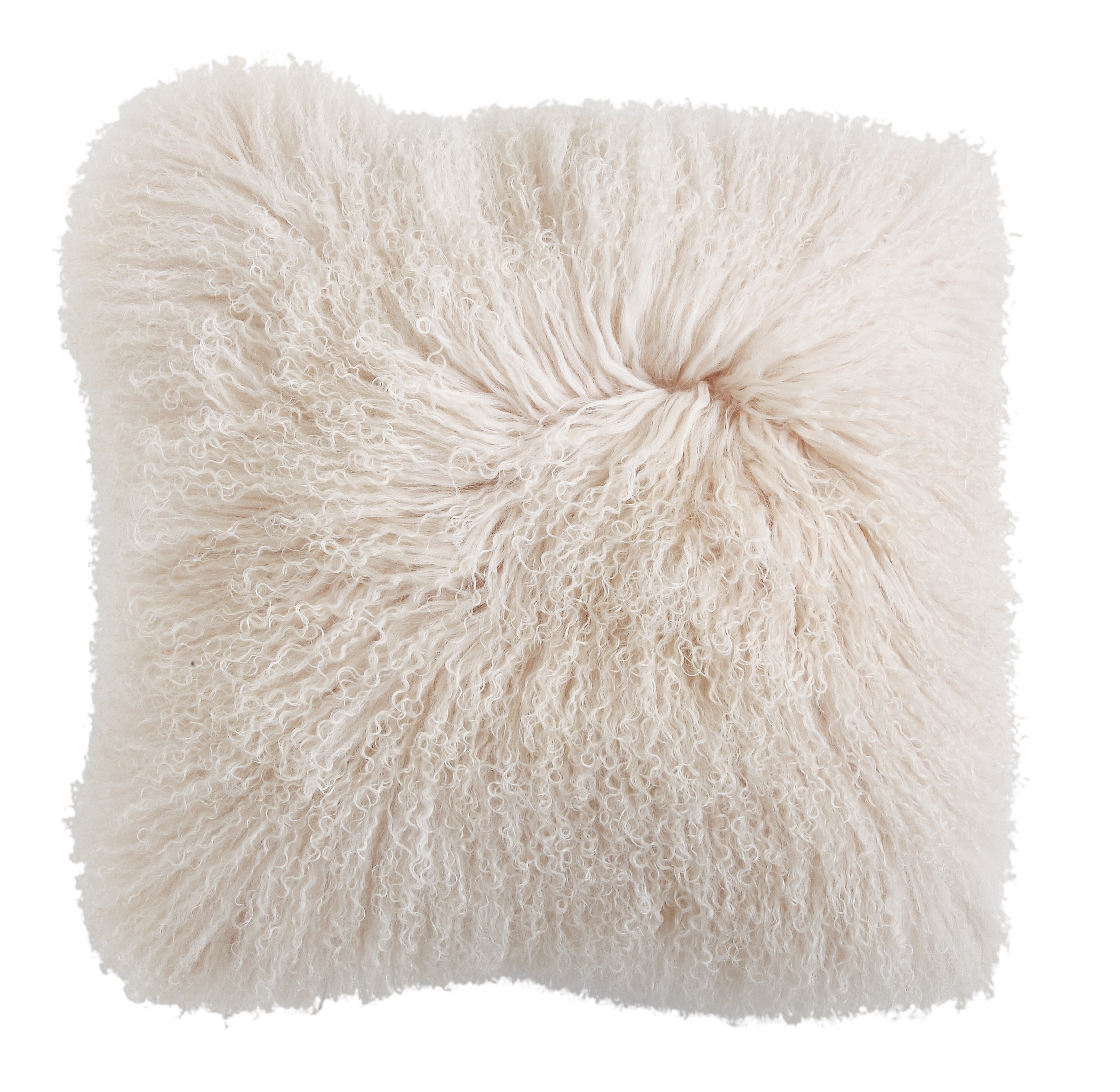20" x 20" Bardot Lamb Fur Pillow - Image 0