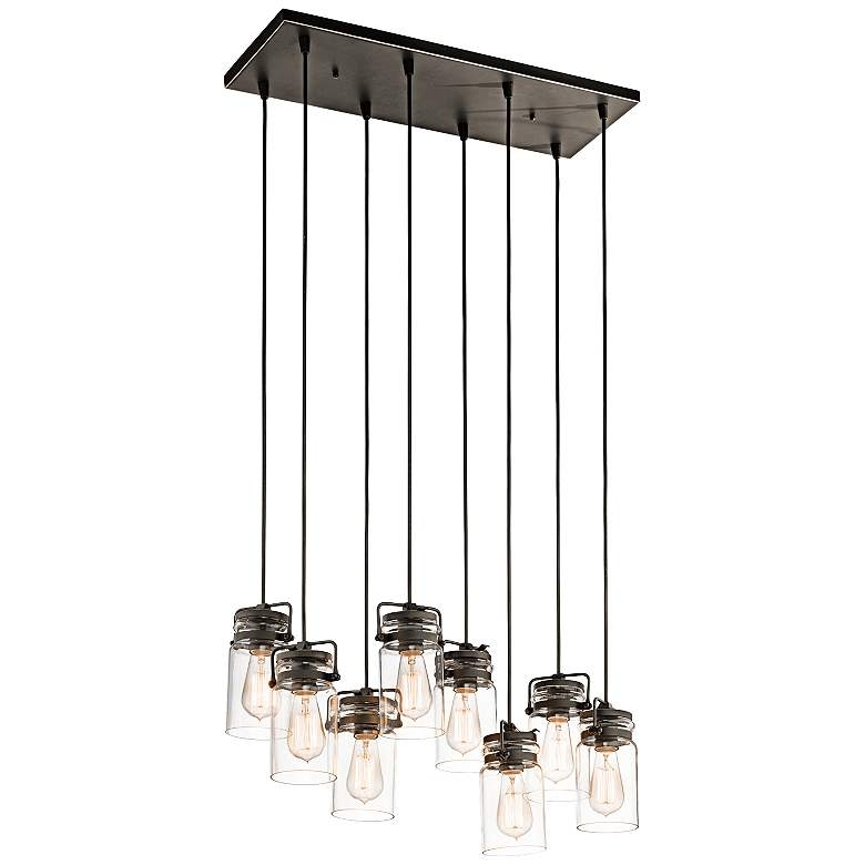 Kichler Brinley 25 1/2" Wide Old Bronze 8-Light Pendant - Image 0