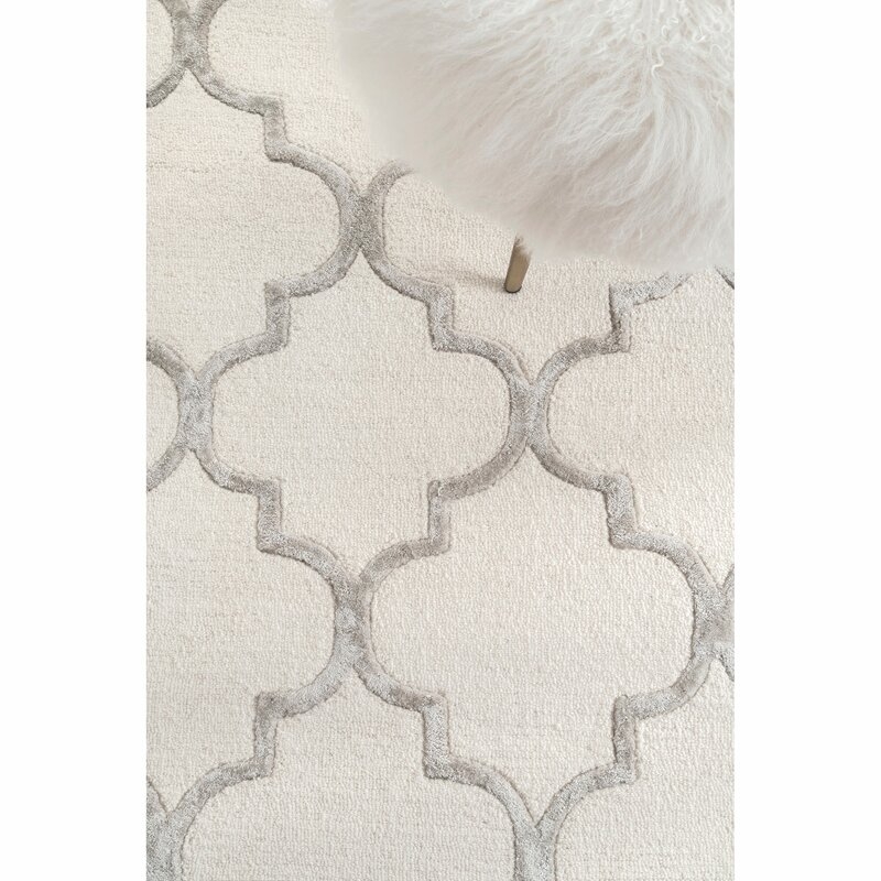 Noirmont Hand-Woven Nickel Area Rug, Ivory, Rectangle 7'6" x 9'6" - Image 4