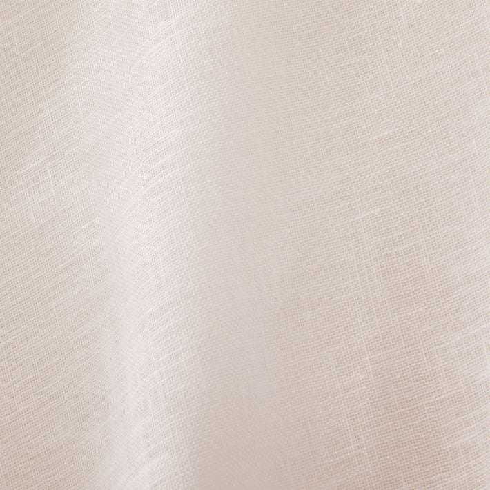 Belgian Flax Linen Sheer Curtain, Dusty Blush, 48"x96" - Image 2