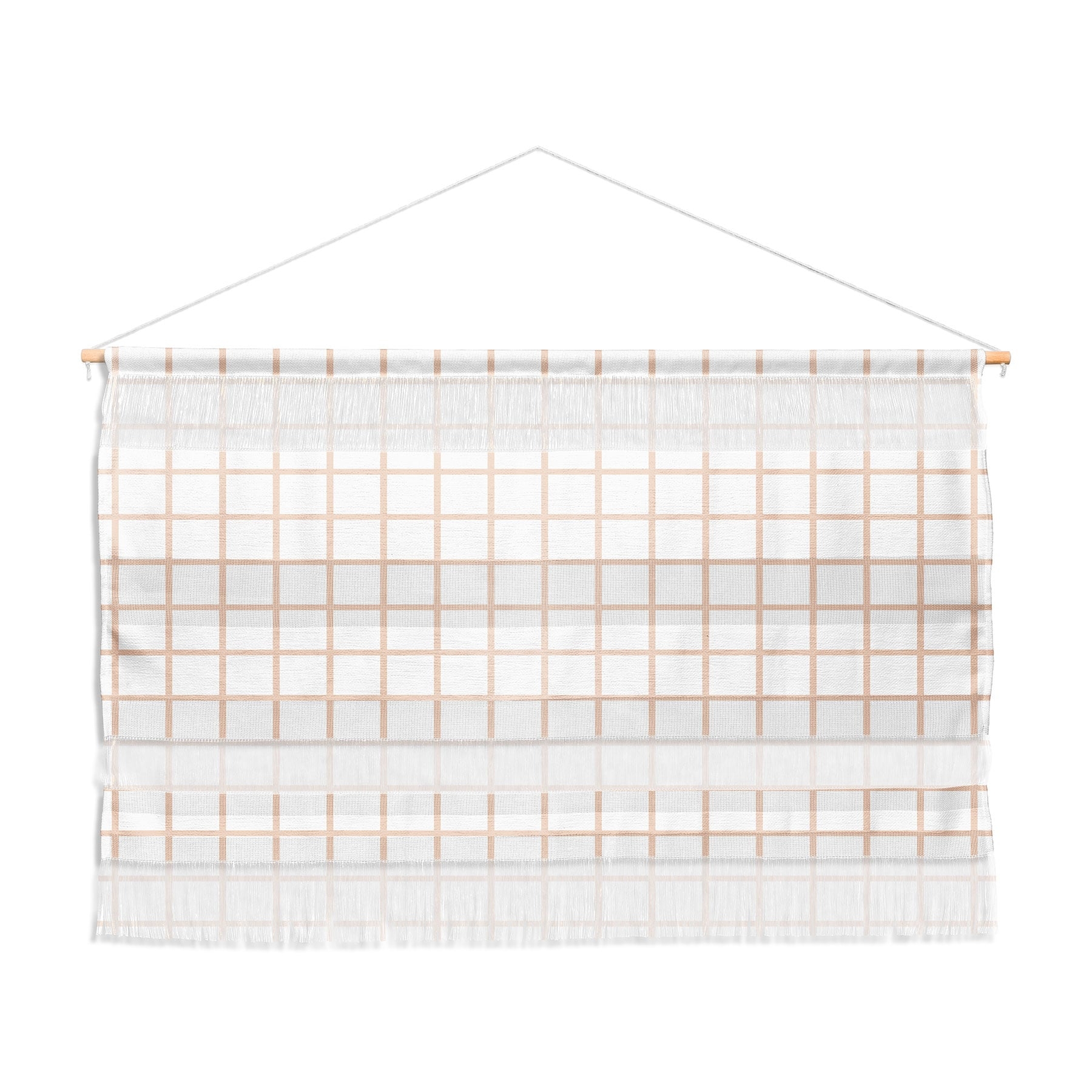 Blush Grid by Little Arrow Design Co - Wall Hanging Landscape Large 47" x 32.25" - Image 0