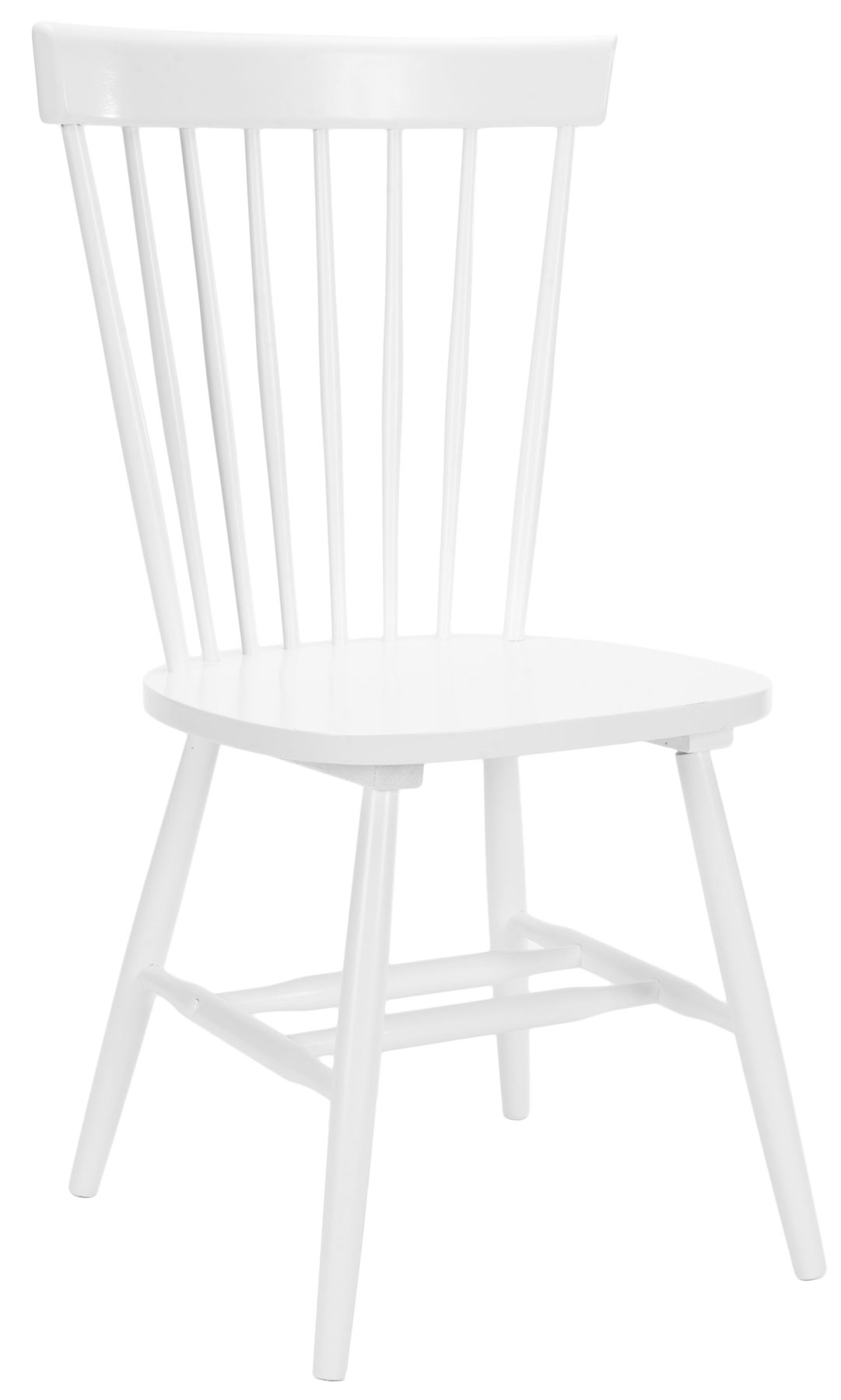 Romy Spindle Dining Chair, White, Set Of 2 - Image 1
