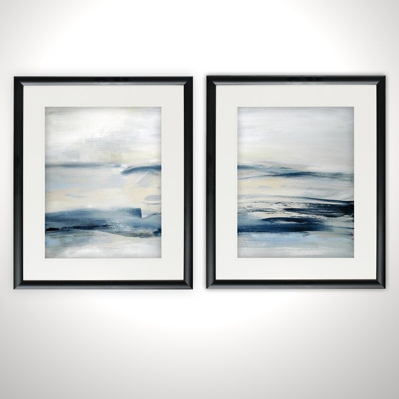'Drifting Tides' 2 Piece Framed Print Set - Image 0