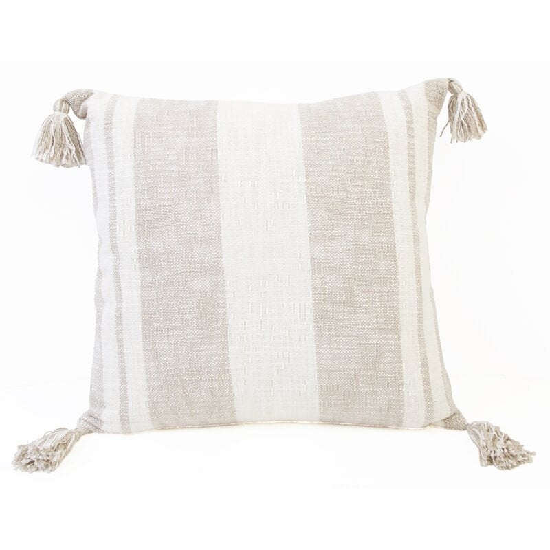 Wilcox Cotton Throw Pillow, 20" x 20" - Image 0