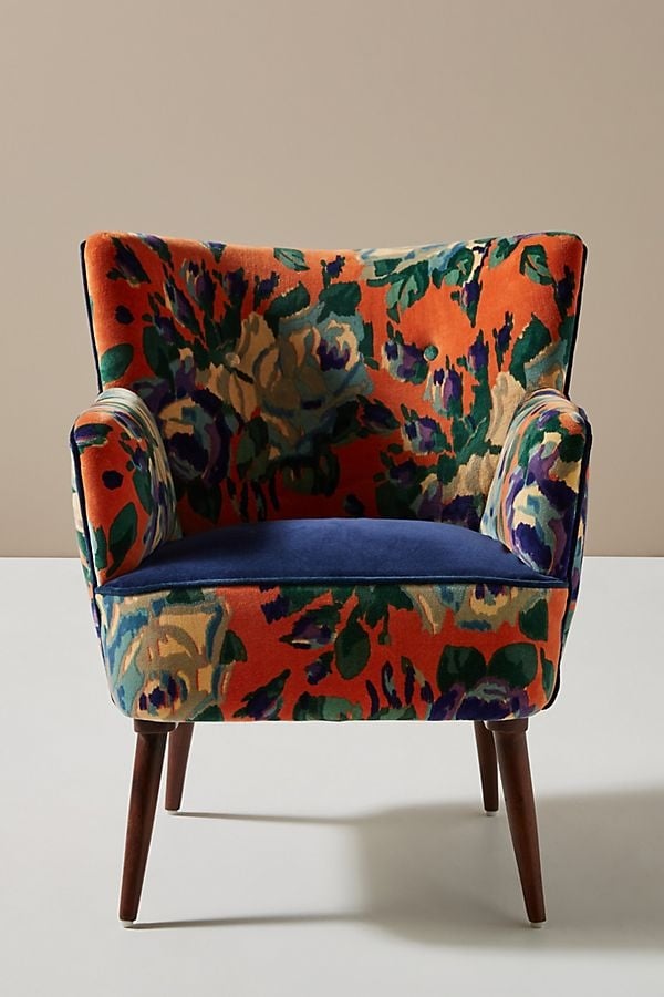 Velvet Tanya Petite Accent Chair - Image 1