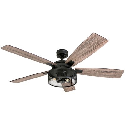 52" Divisadero 5 - Blade Standard Ceiling Fan with Remote Control and Light Kit Included - Image 0