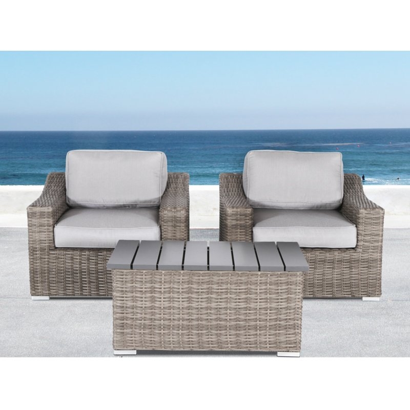 Huddleson 3 Piece Conversation Set with Cushions - Image 0
