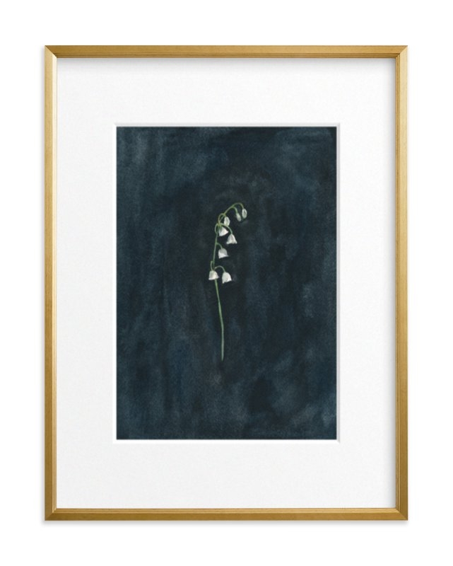 remember: lily of the valley - 18" x 24" - Gilded Wood Frame - Matted - Image 0