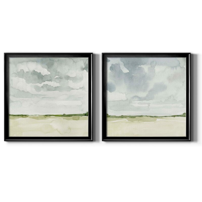 Field After Rain I-Framed Gallery Wrapped Canvas - Ready To Hang - Image 0