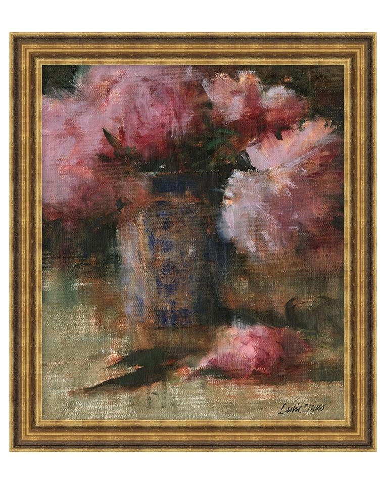 *CLERANCE* PEONIES & VASE Framed Art - Image 0