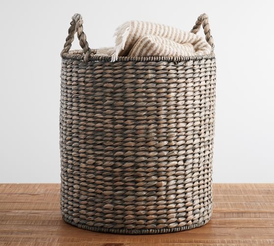 Charleston Handwoven Seagrass Tote Basket - Image 1