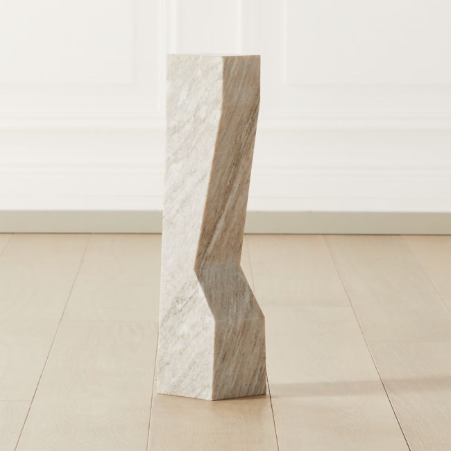 Vesta Marble Sculpture Pedestal Large - Image 0
