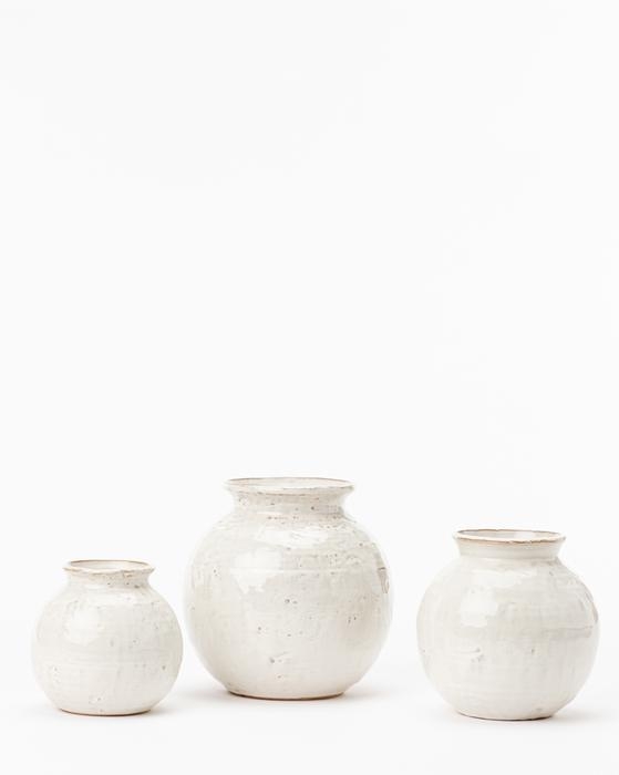 Rounded Ceramic Vase, Medium - Image 3