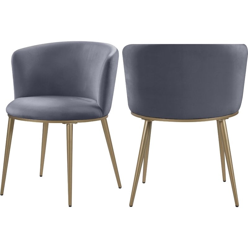 Set of 2- Ravon Velvet Upholstered Side chair - Image 0