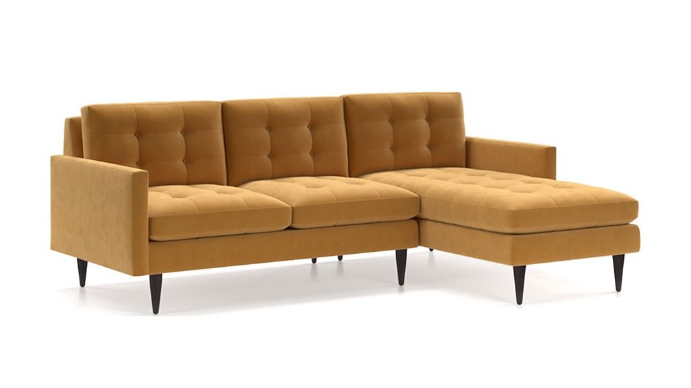 Petrie 2-Piece Right Arm Chaise Midcentury Sectional Sofa - Image 0