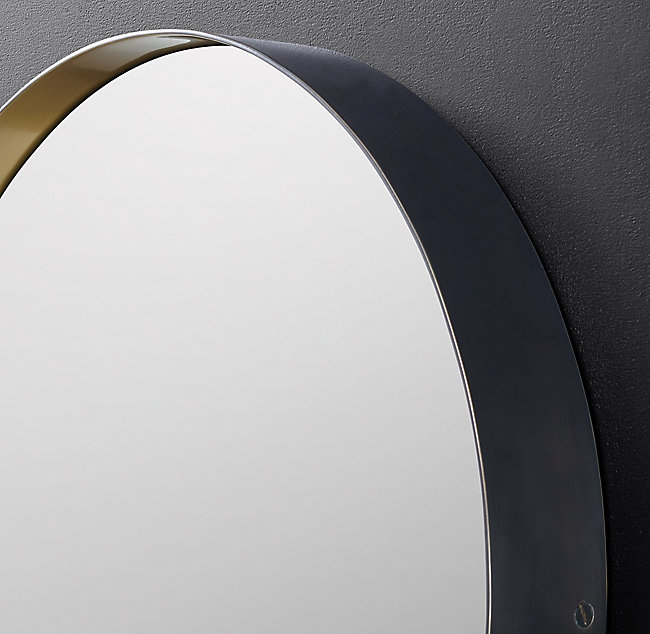 Varese Two-Toned Round Mirror - Image 1