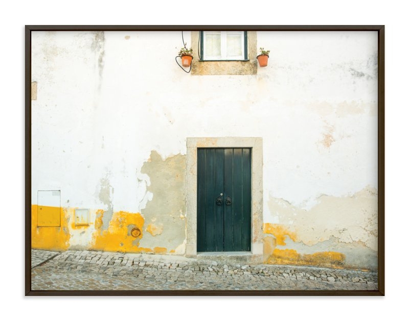 óbidos wall art, 40x30, matte black frame - Image 0