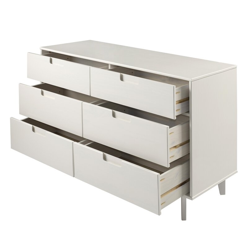 Cecille Groove 6 Drawer Double Dresser - Image 2