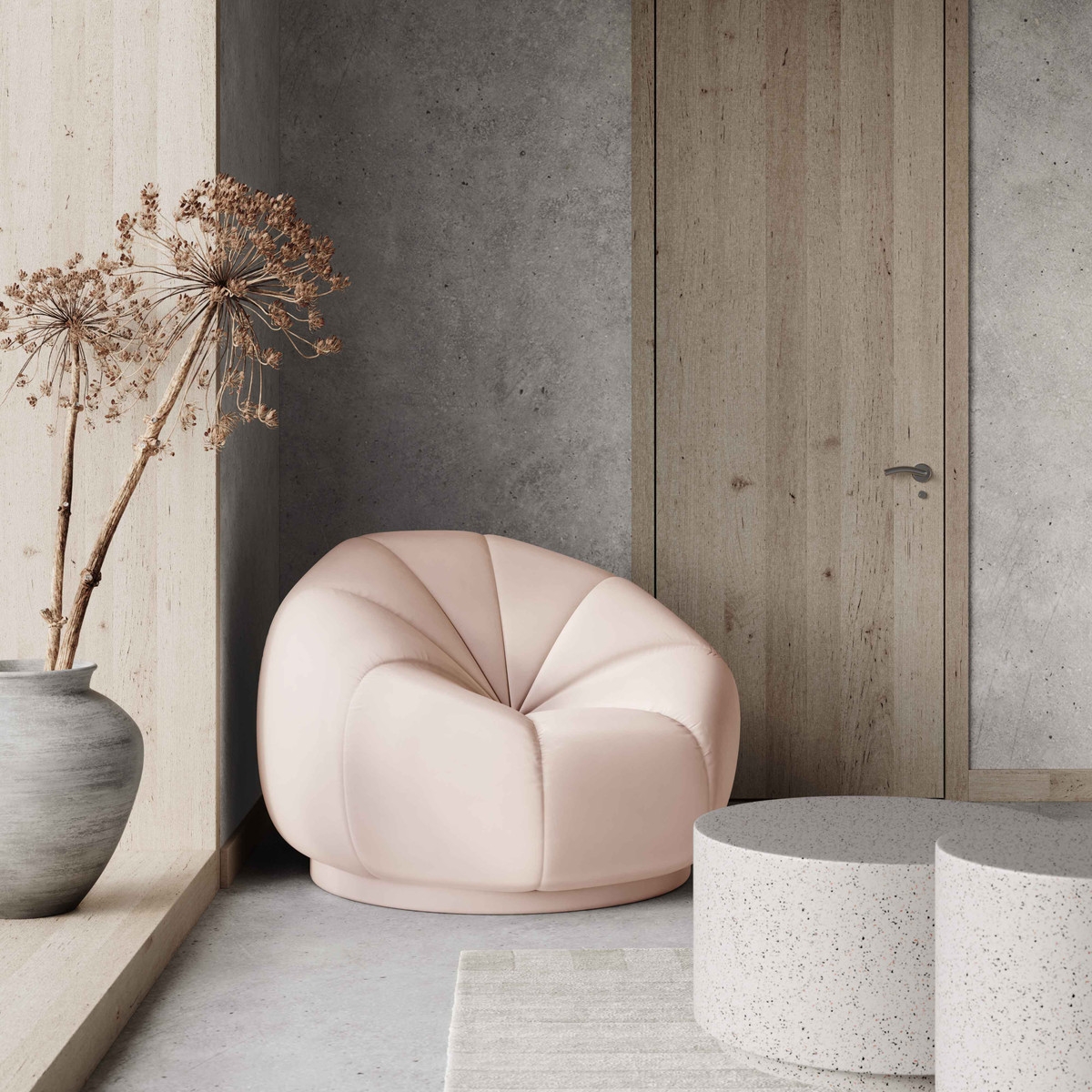 Marshmallow Peche Lounge Chair - Image 1