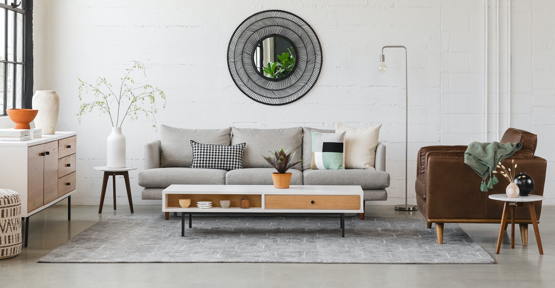 Burrard Seasalt Gray Sofa - Image 1