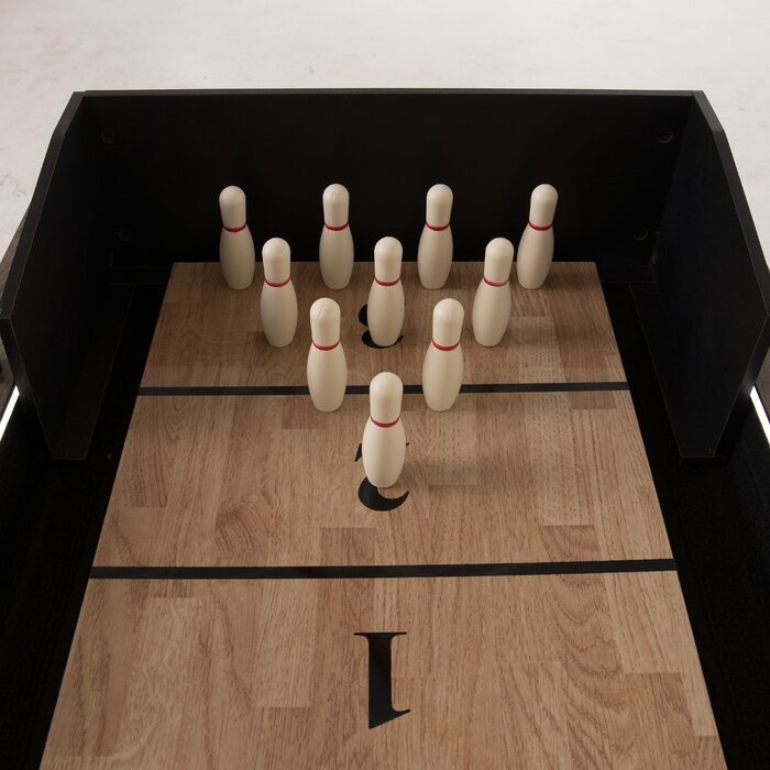 Legend Brookdale 9' LED Shuffleboard Table with Bowling - Image 3