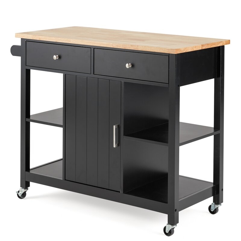 18.9'' Wide Rolling Kitchen Island - Image 0