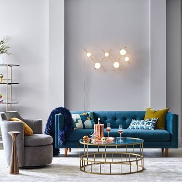 Bradford Sofa, Mod Velvet, Port Blue - Image 1