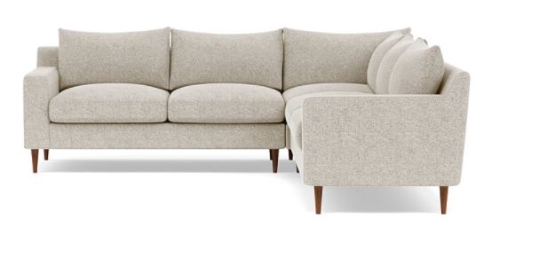 SLOAN Corner 4-Seat Sectional Sofa, Opal, 121" - Image 0