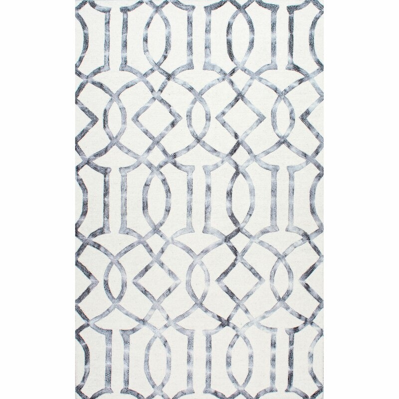 Shores Hand-Tufted Silver Area Rug - Image 0