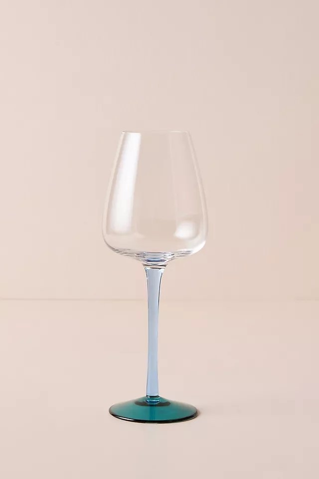 Beata Wine Glasses, Set of 2 By Anthropologie in Blue Size SET OF 2 - Image 1