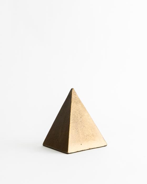 Aged Brass Pyramid, Small - Image 0