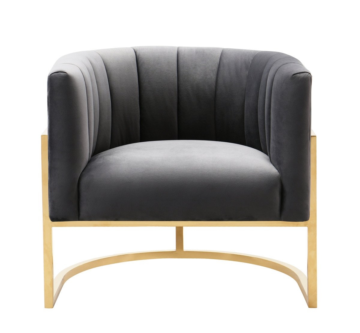 Magnolia Grey Velvet  Chair - Image 2