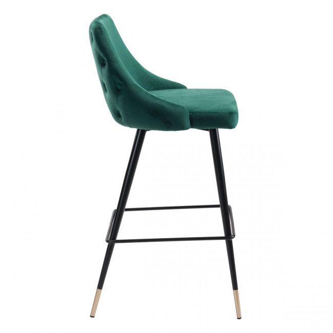 Piccolo Bar Chair Green Velvet - Image 1