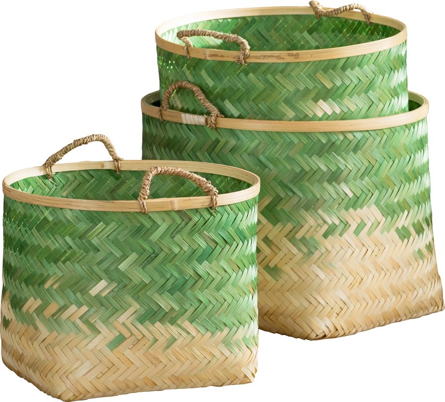 Molokai 3 Piece Decorative Basket Set - Image 0
