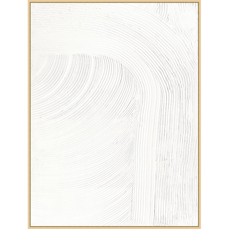 Wendover Art Group Waves 4 by Mat Sanders - Floater Frame Painting on Canvas - Image 0