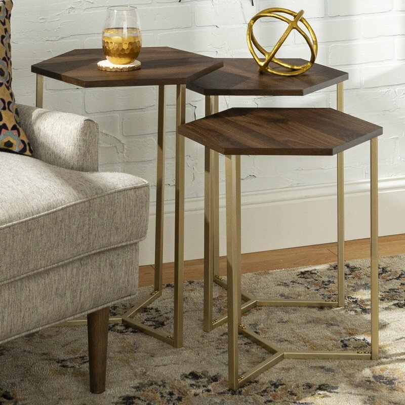 Labounty Hex 3 Piece Nesting Tables - Image 5