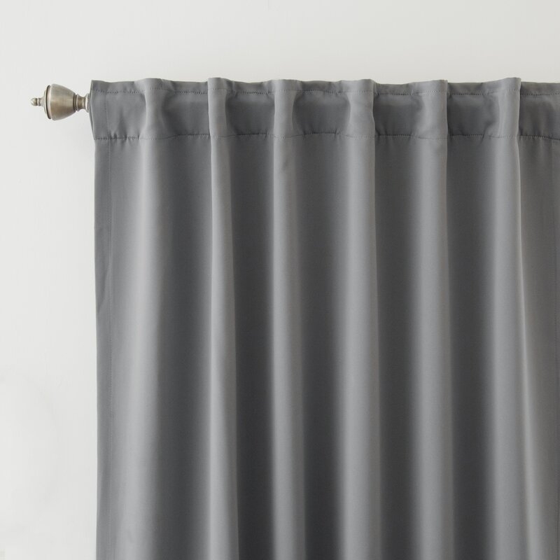 Sweetwater Solid Blackout Thermal Rod Pocket Curtain Panels (Set of 2) - Image 1
