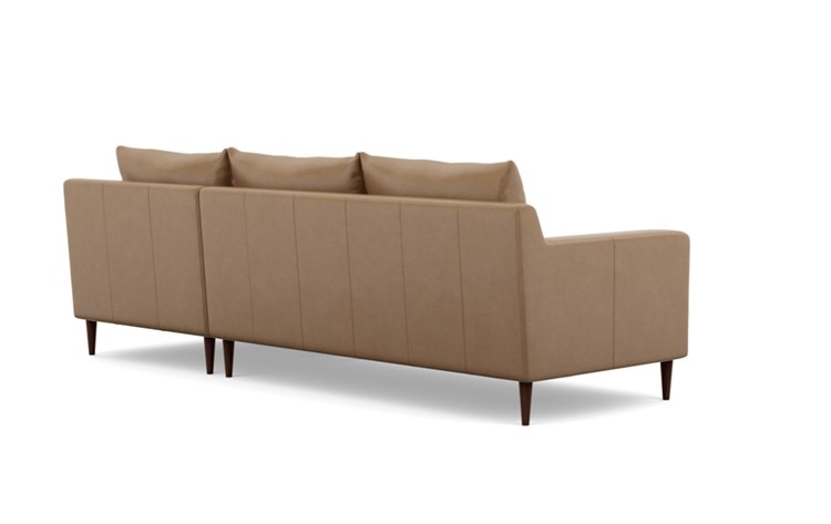 SLOAN LEATHER Leather Sectional Sofa with Right Chaise , Oiled Walnut Tapered Round Wood - Image 2