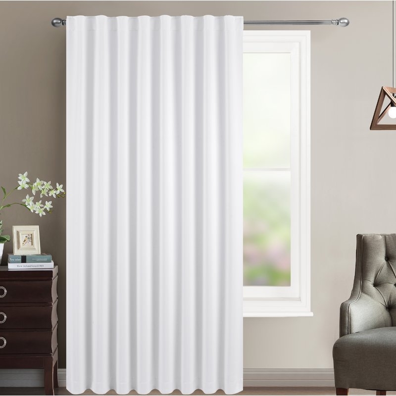 Sheila Solid Blackout Thermal Rod Pocket Single Curtain Panel - Image 0