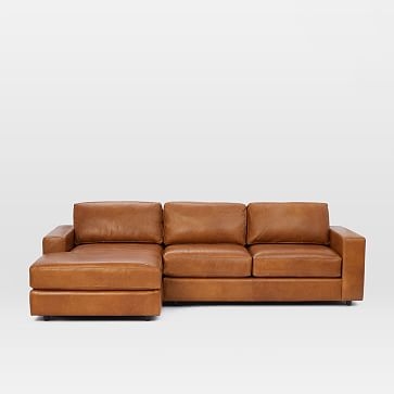 Urban Sectional Set 02: Right Arm 2 Seater Sofa, Left Arm Chaise, Poly, Vegan Leather, Saddle - Image 4