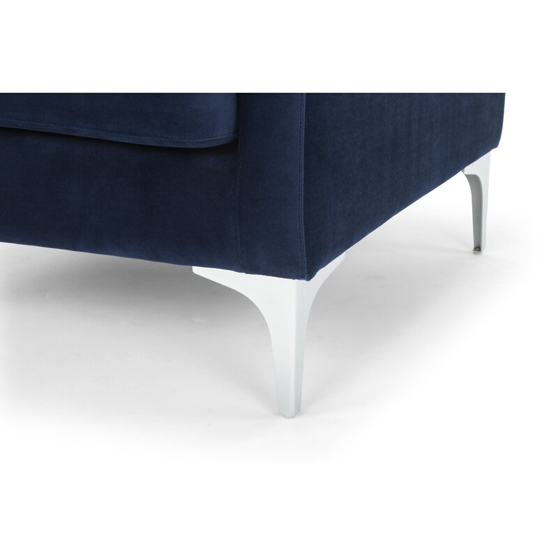 Stax Dark Blue Rumley Lounge Chair - Image 3