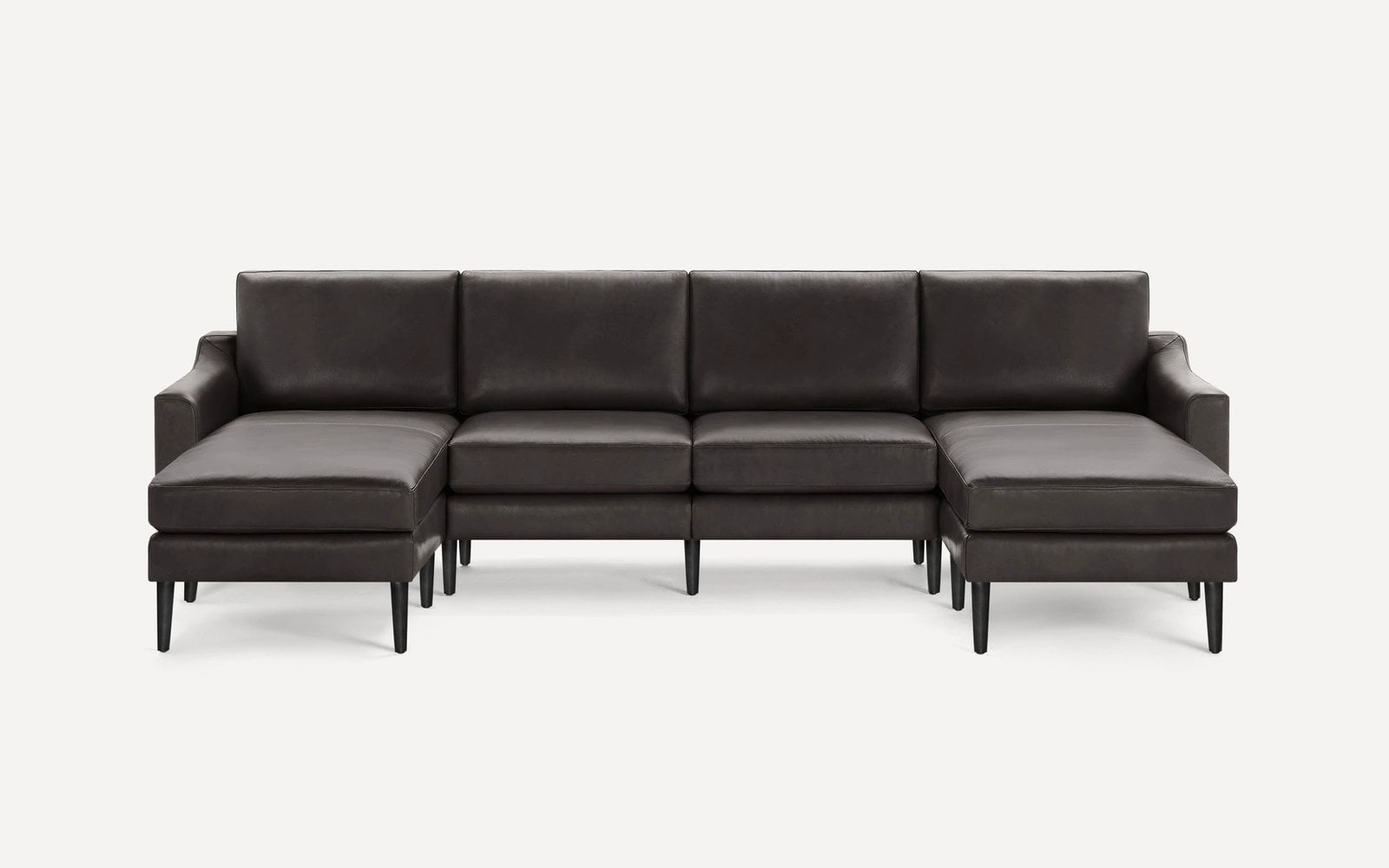 Slope Nomad Leather Double Chaise Sectional - Image 0