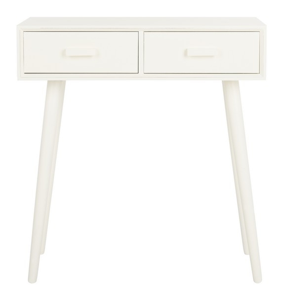 Dean 2 Drawer Console - Distressed White - Arlo Home - Image 1