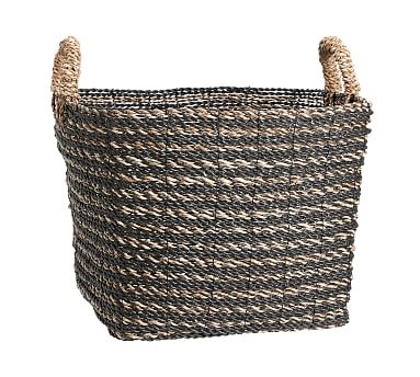 Asher Utility Basket, Charcoal/Natural - Image 0
